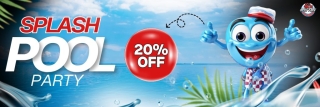 Splash pool party 20% off 1